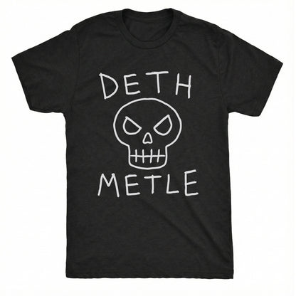 Deth Metle Tee Black Mockup