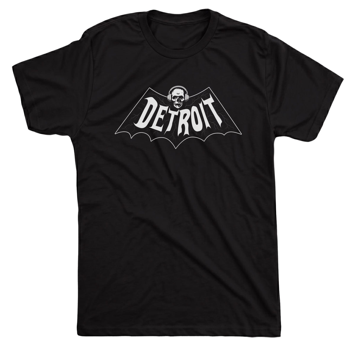 Detroit Bat Tee Black Mockup