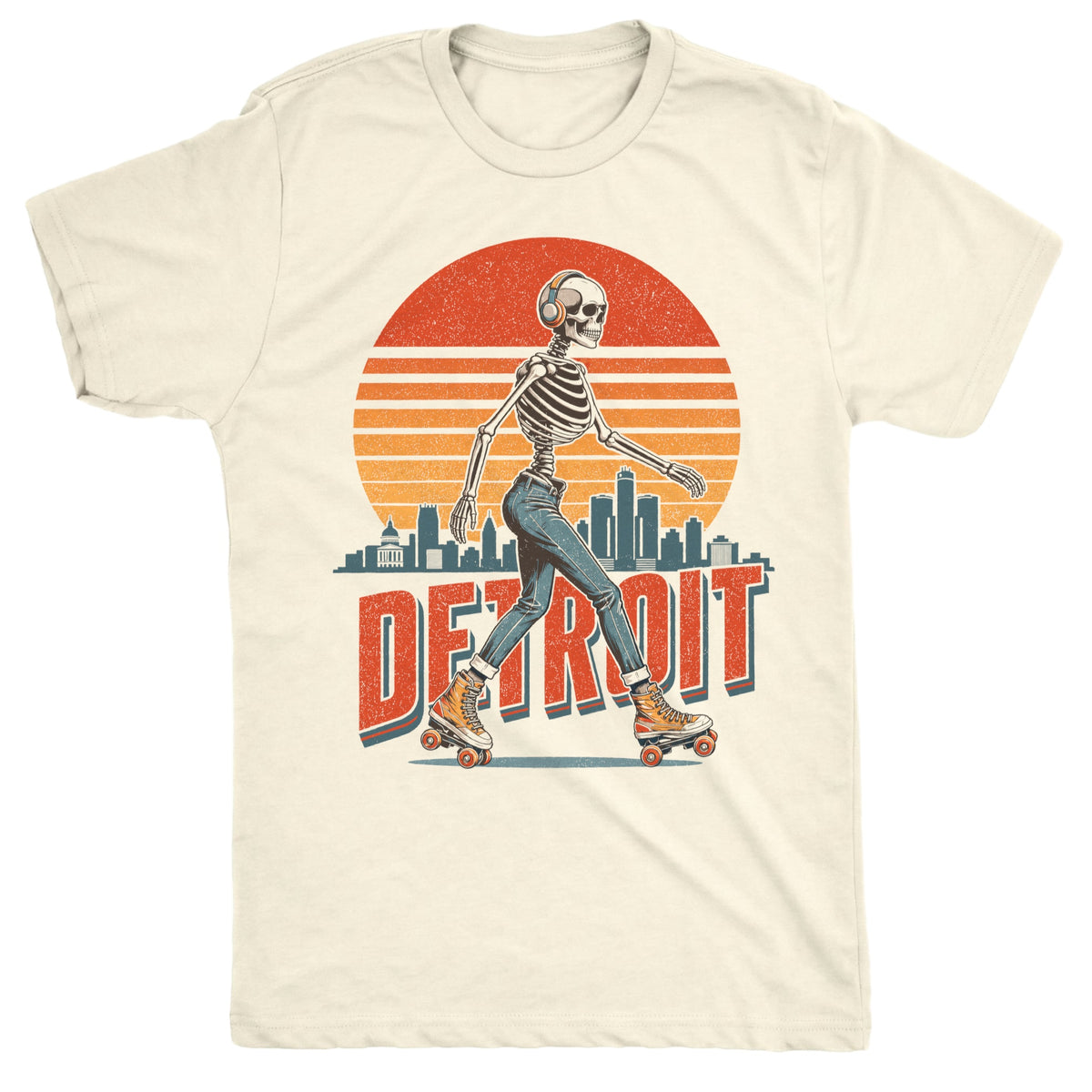 Detroit Blading Tee Natural Mockup