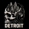 Detroit Skyline Tee Black Design