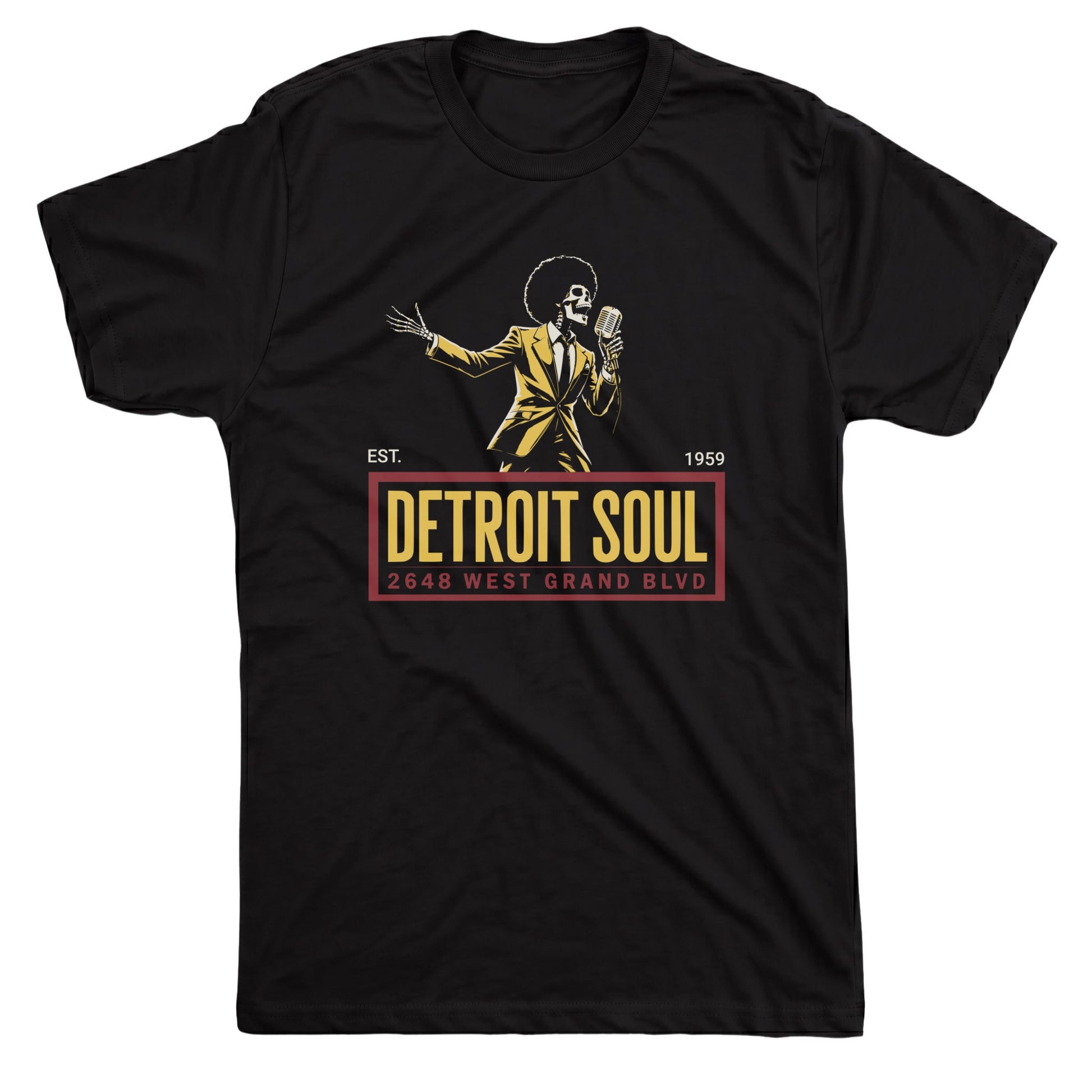 Detroit Soul Tee Black Mockup