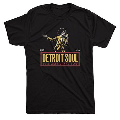 Detroit Soul Tee Black Mockup
