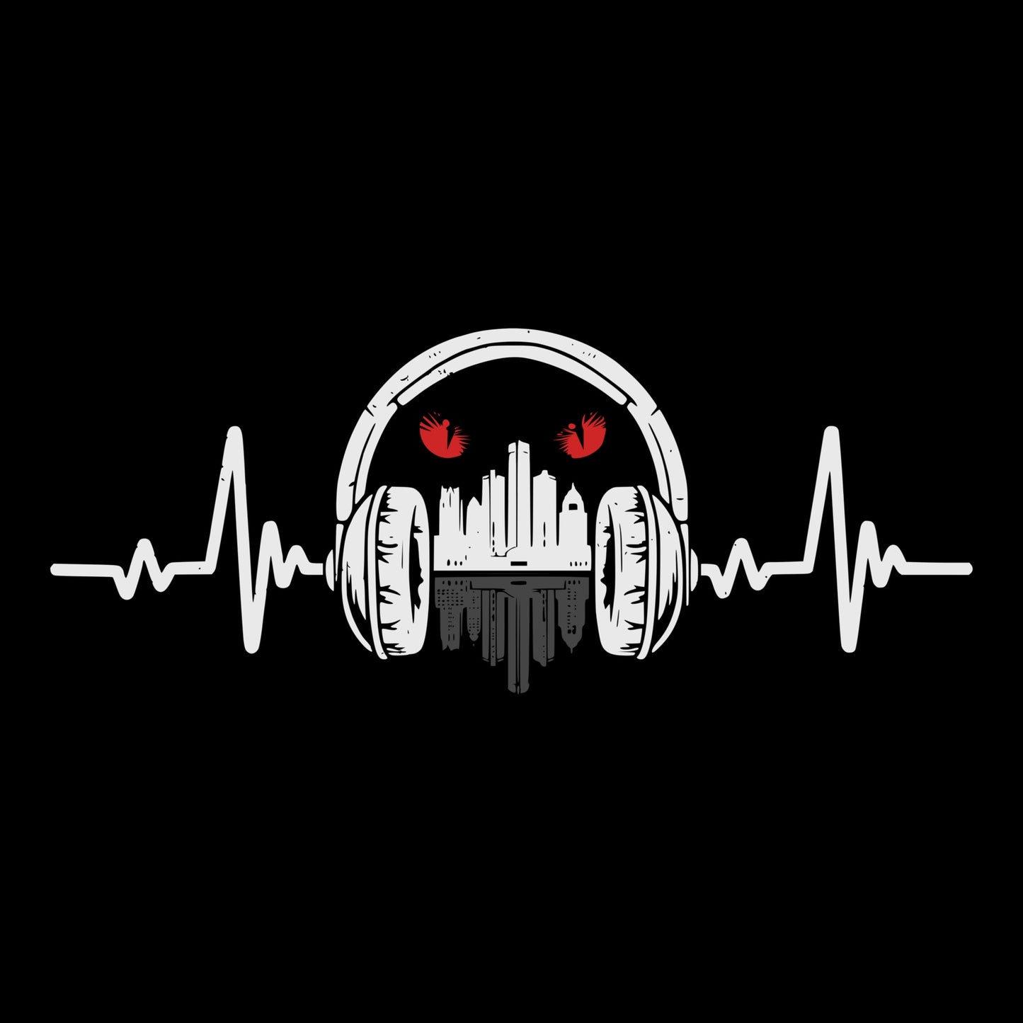 Detroit Sound Tee Black Design
