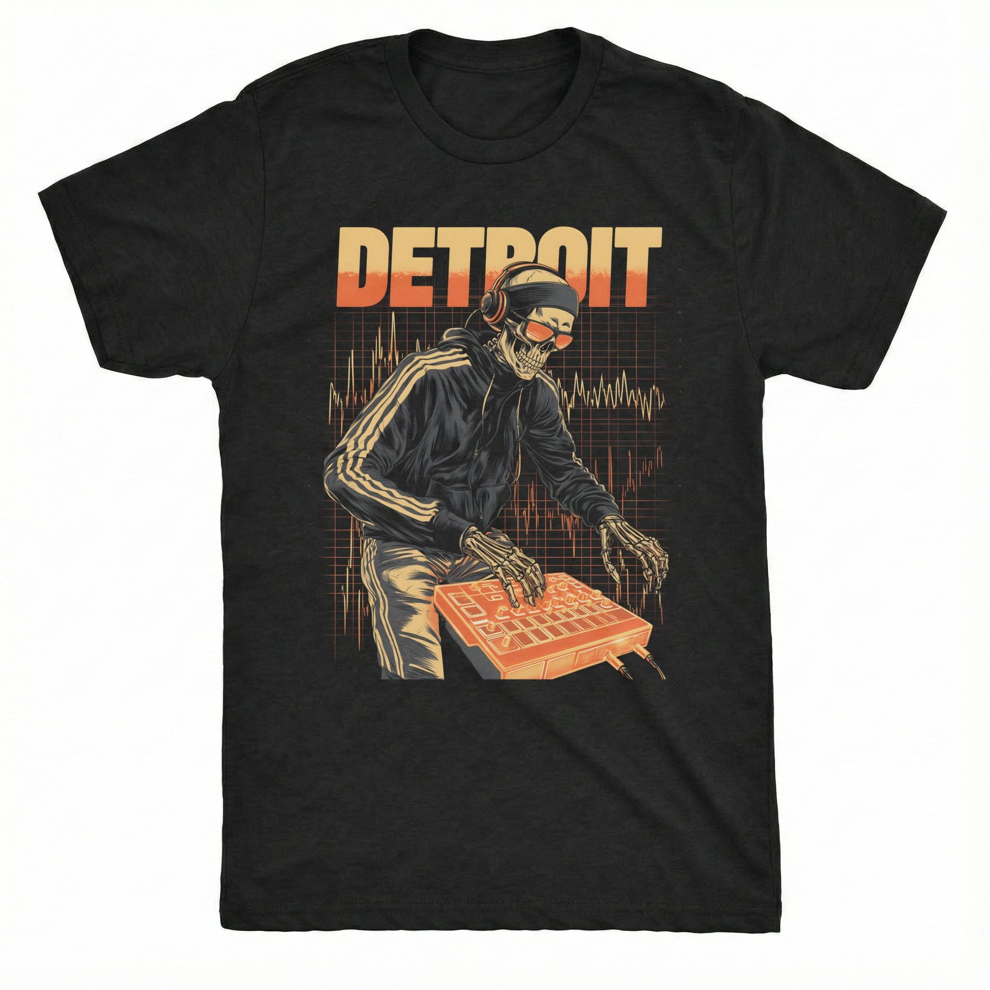 Detroit Techno T-Shirt | Comfort Colors® 1717 Black