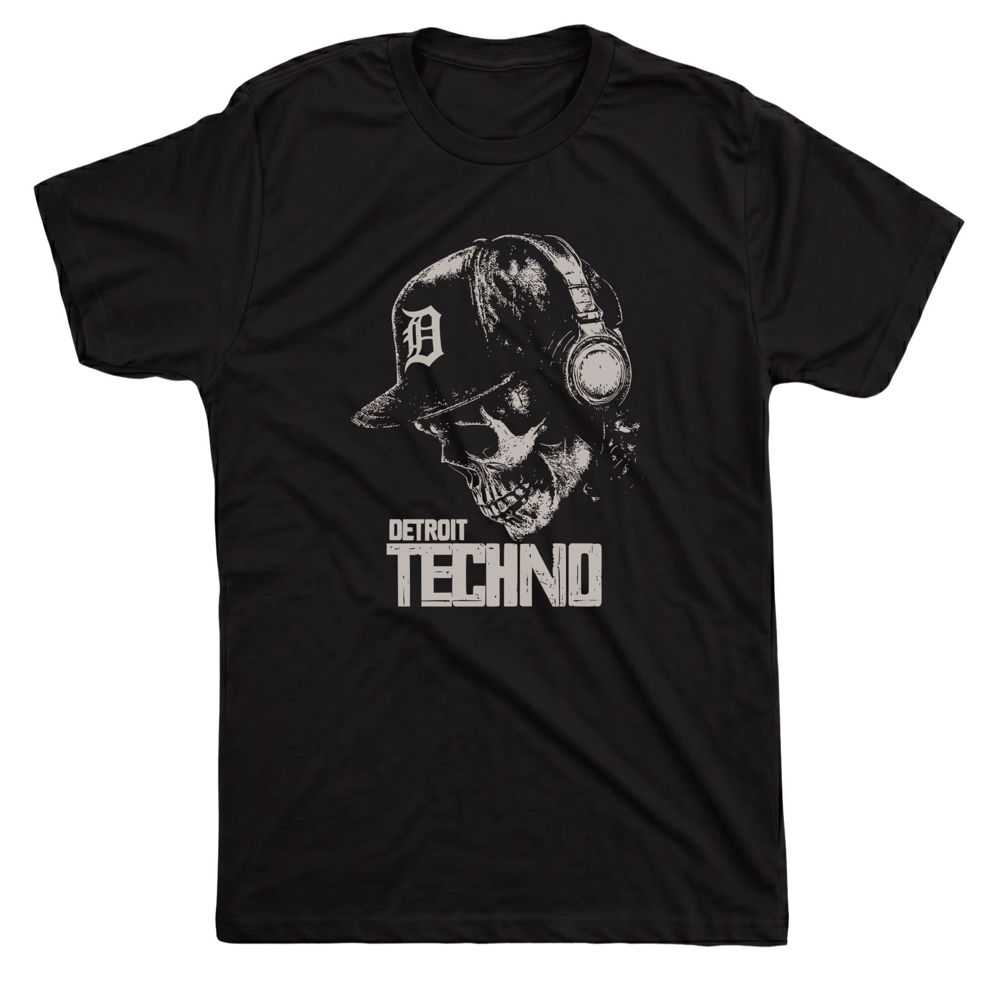 Detroit Techno Tee Black Mockup