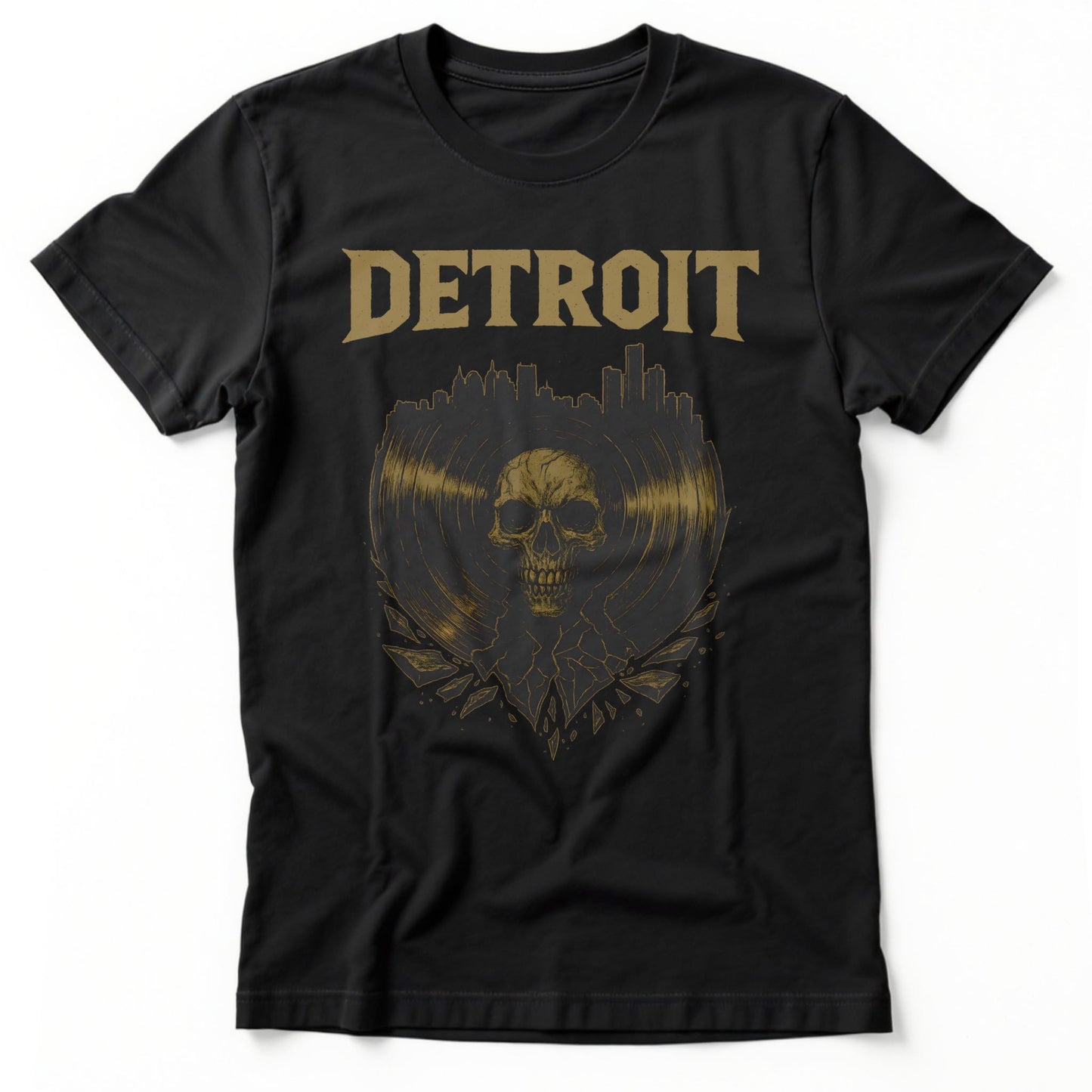 Detroit Vinyl T-Shirt | Comfort Colors® 1717 Black