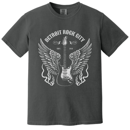 Detroit Wings Tee | Comfort Colors® 1717 Graphite