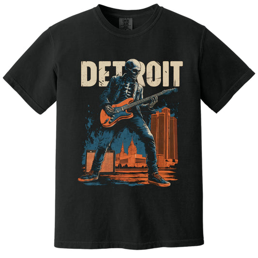 Detroit Rocker T-Shirt | Comfort Colors® 1717 Black