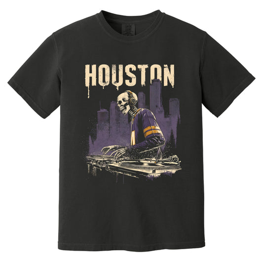 Houston DJ T-Shirt | Comfort Colors® 1717 Black