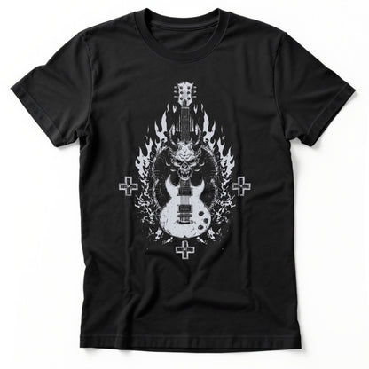 Devil Guitar T-Shirt | Comfort Colors® 1717 Black