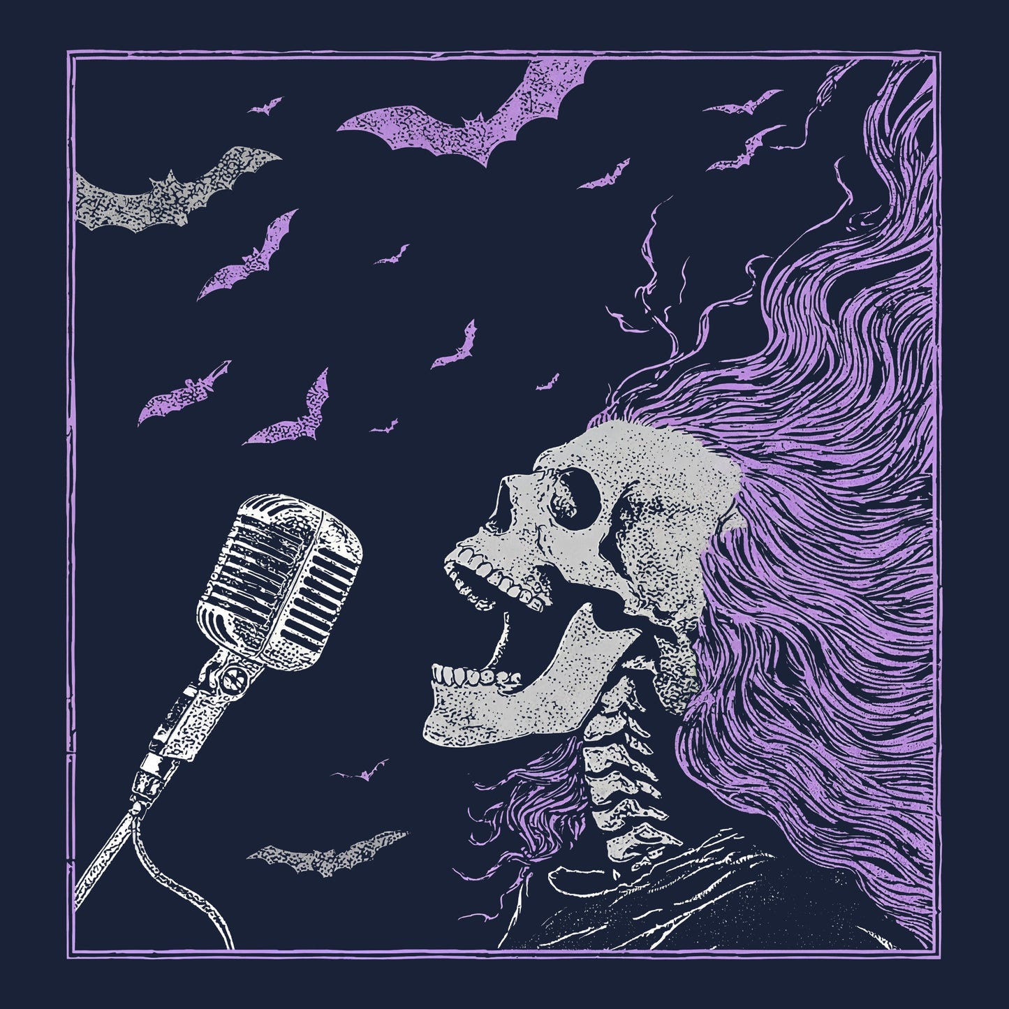 Disintegration Tee Navy Design