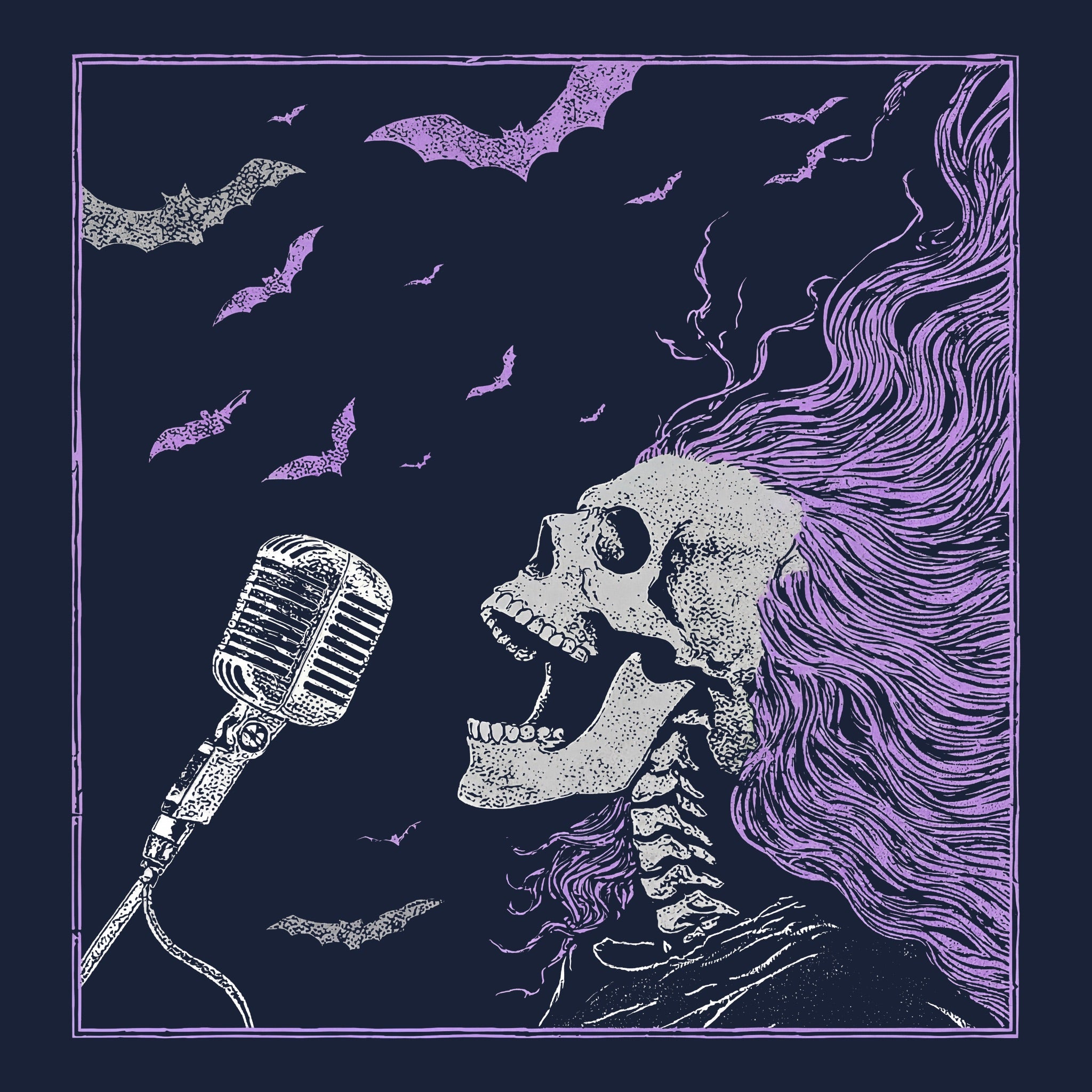 Disintegration Tee Navy Design