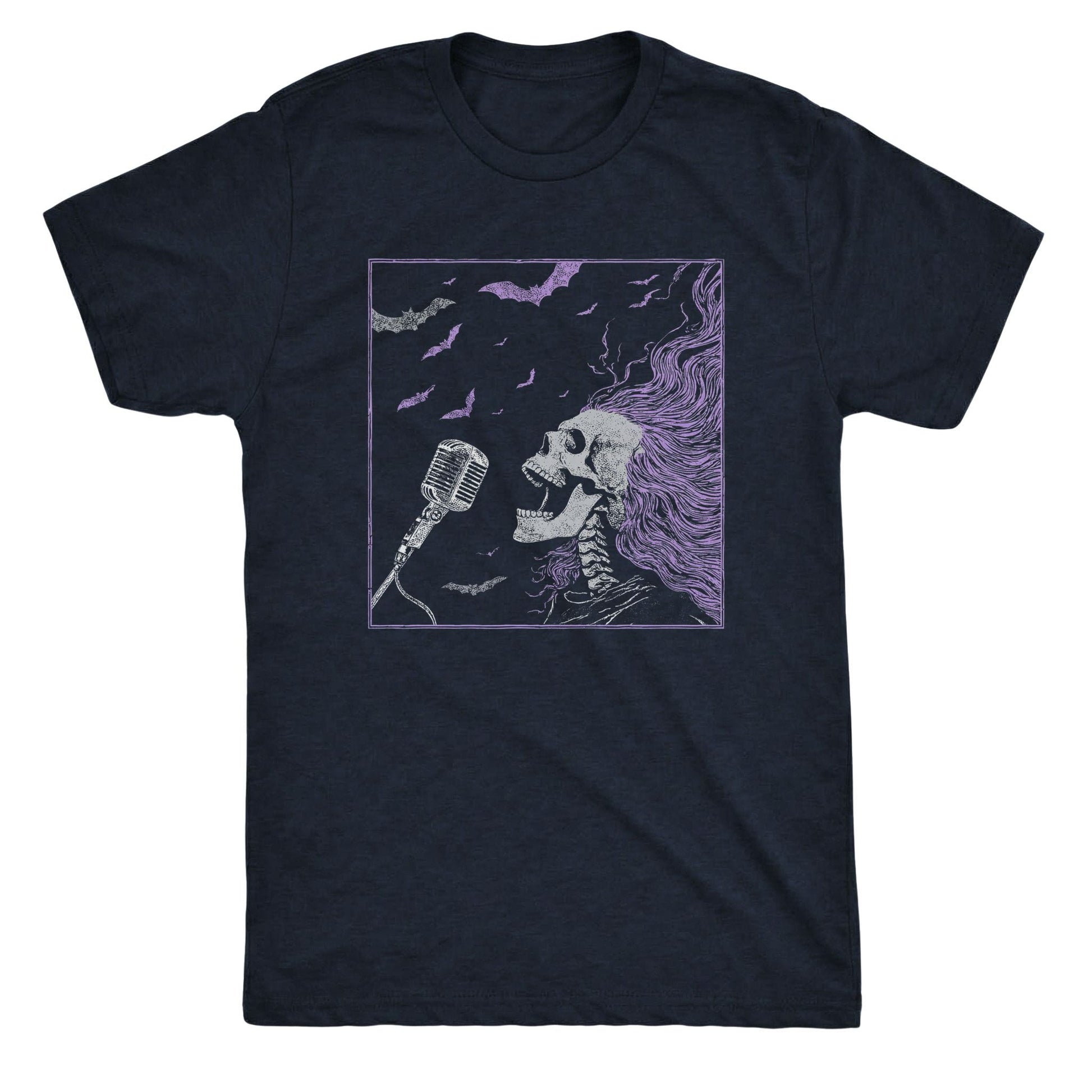 Disintegration Tee Navy Mockup