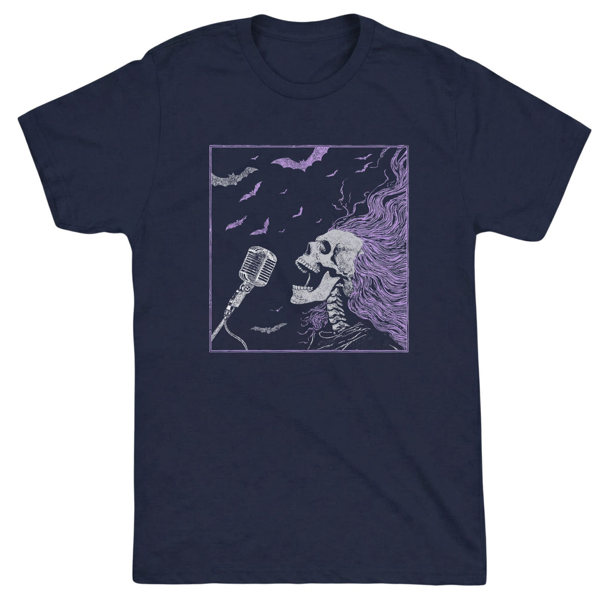 Disintegration Tee Navy Mockup