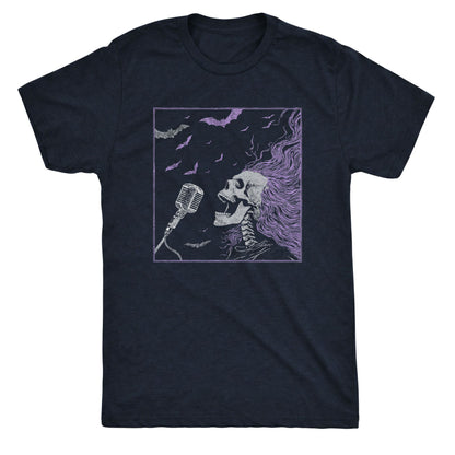 Disintegration Tee Navy Mockup