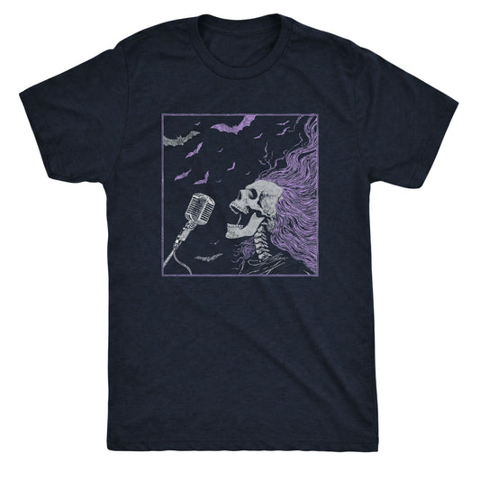 Disintegration Tee Navy Mockup