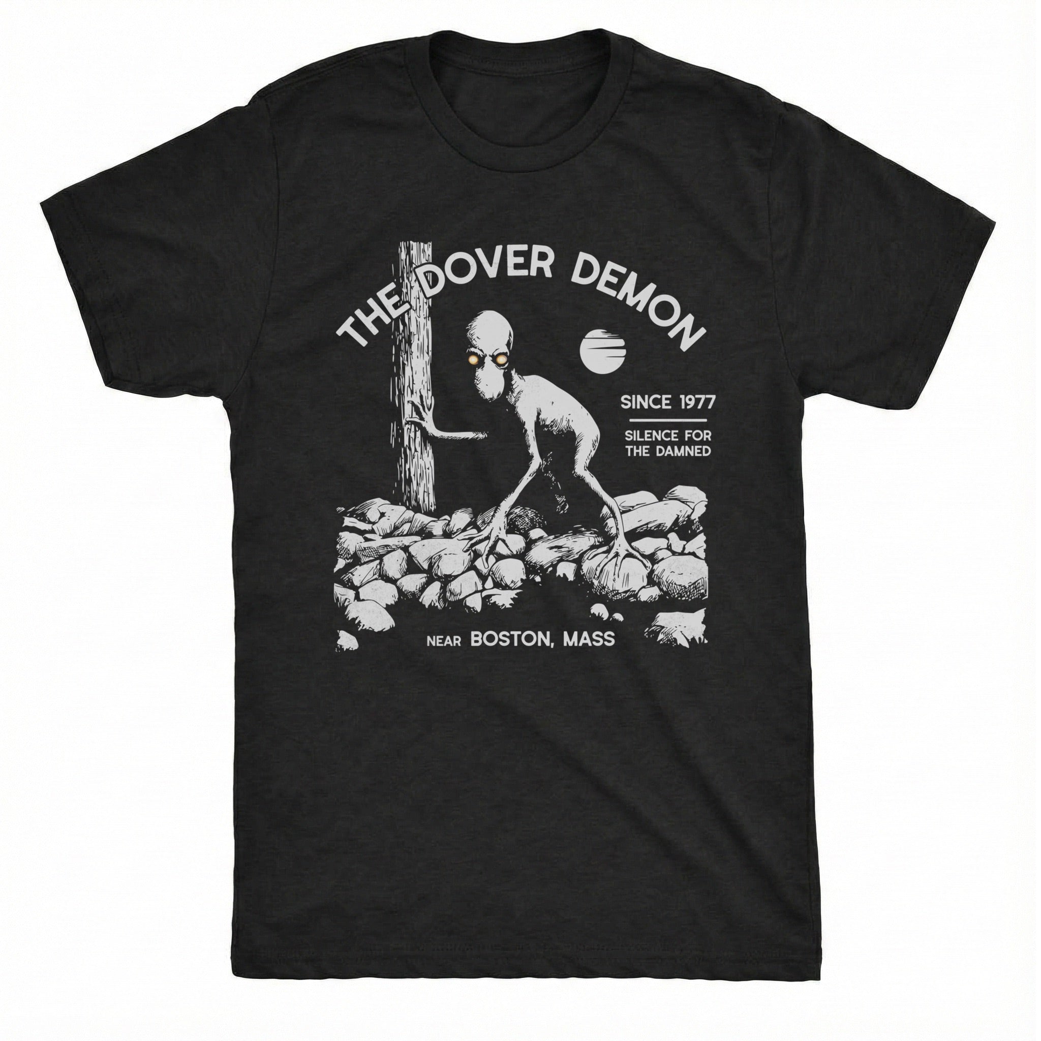 Dover Demon Tee Black Mockup