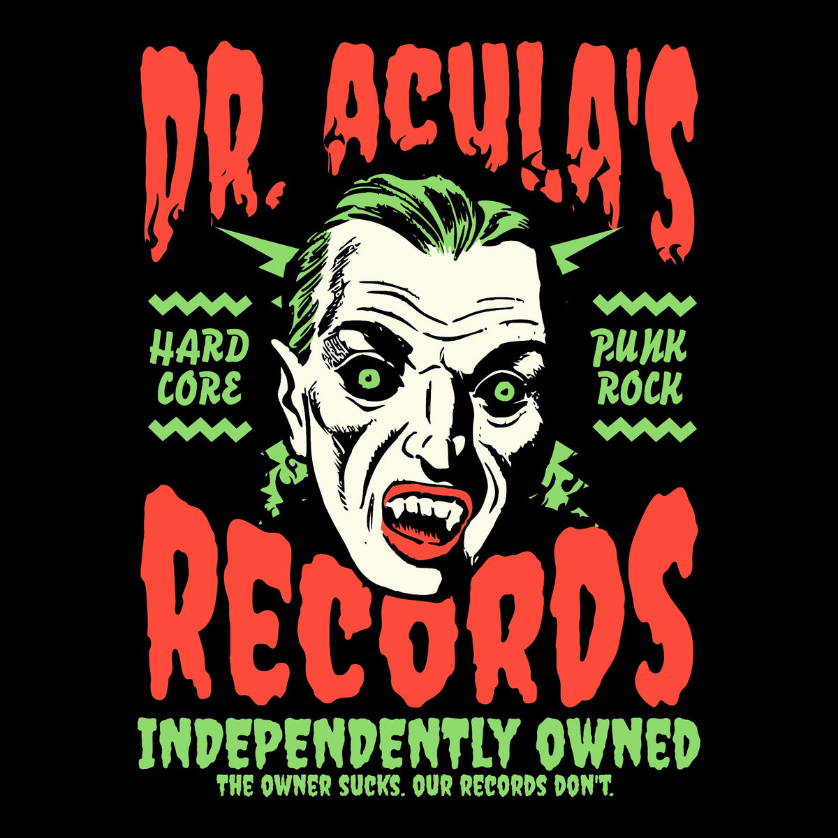 Dr. Acula Tee Black Design