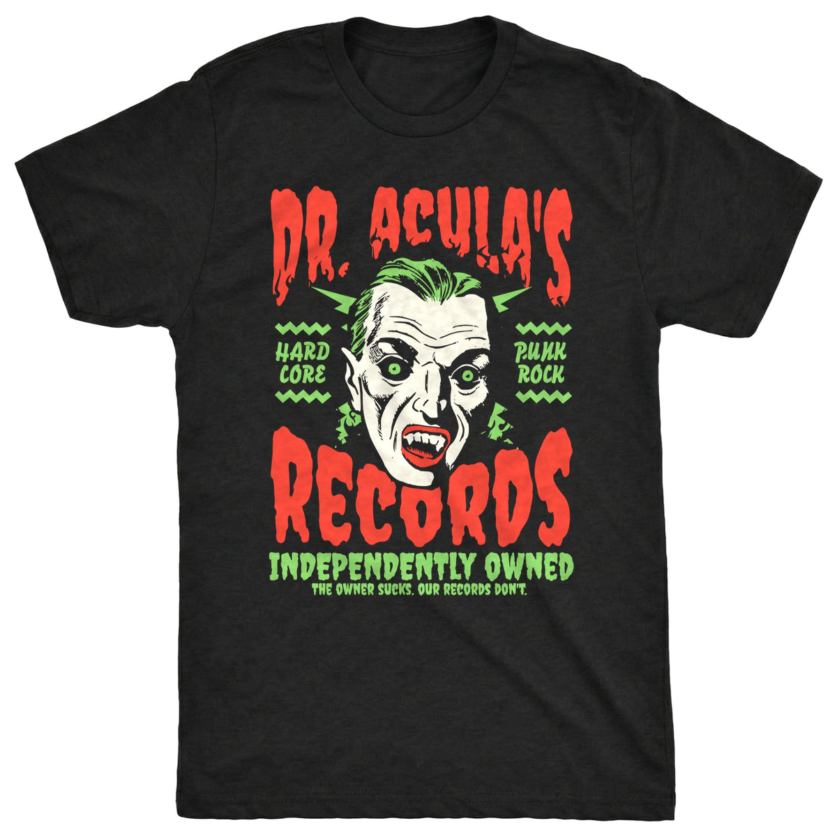Dr. Acula Tee Black Mockup