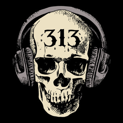 Dripping 313 Tee Black Design