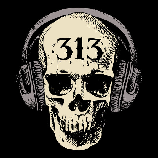 Dripping 313 Tee Black Design