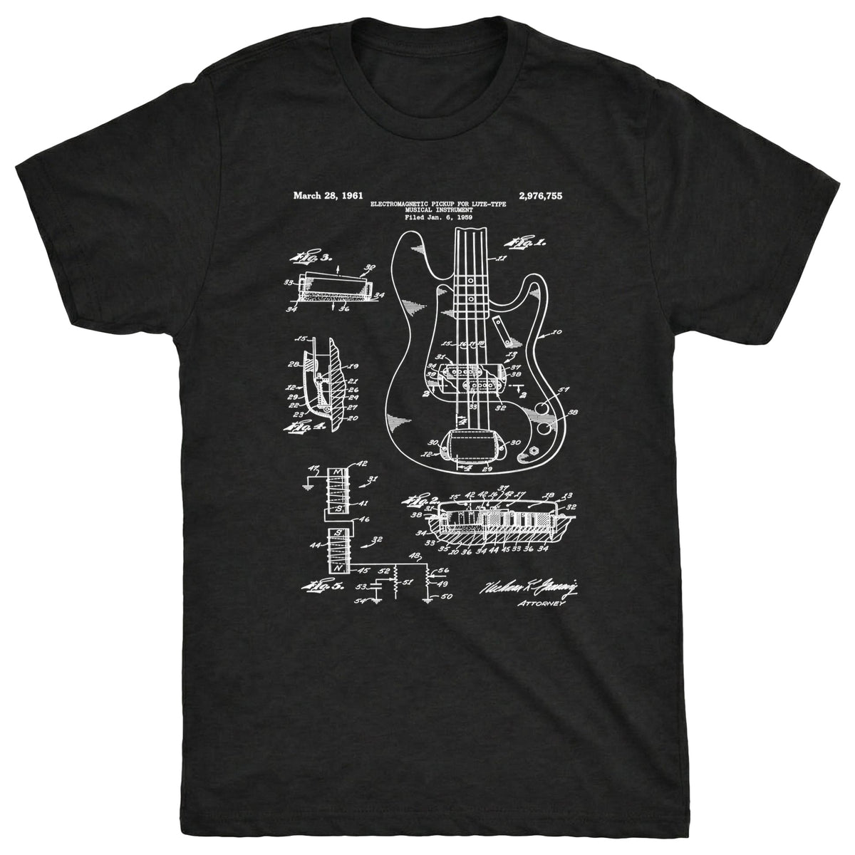 EMP Patent Tee Black Mockup
