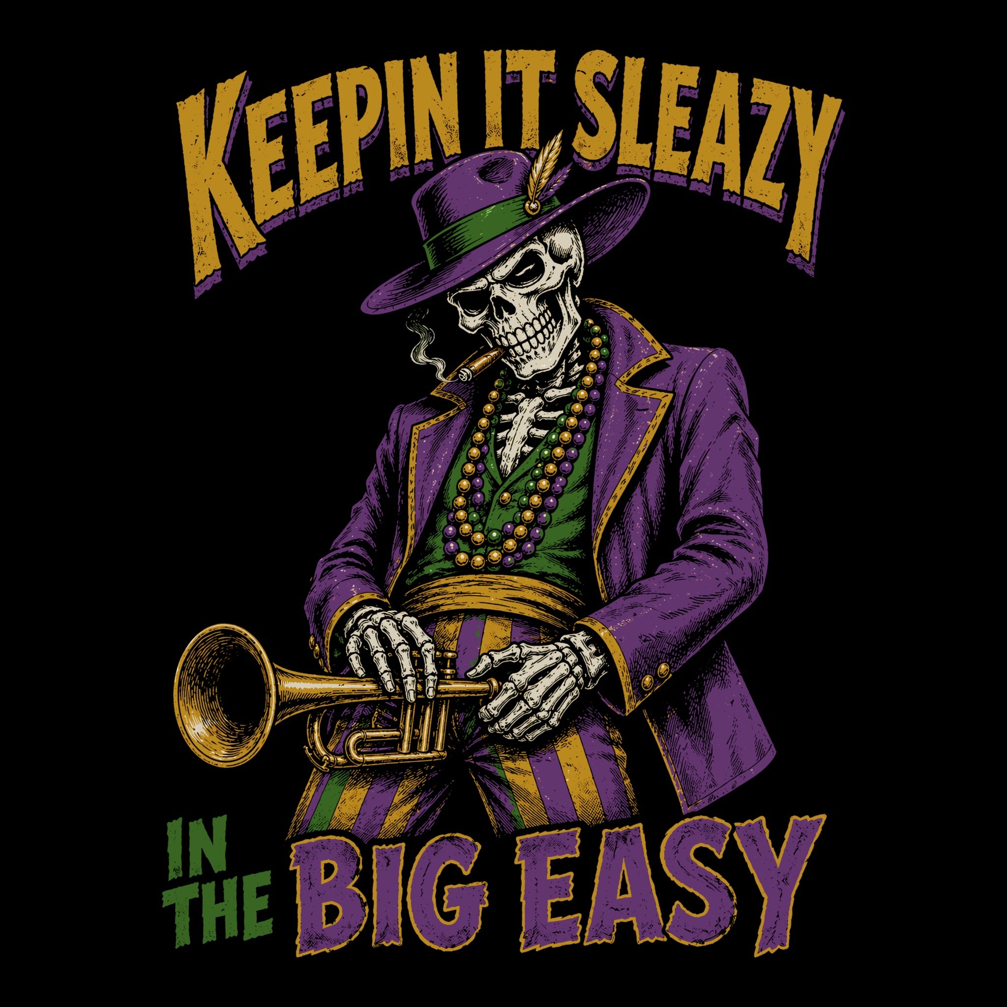 Easy Sleazy Tee Black Design