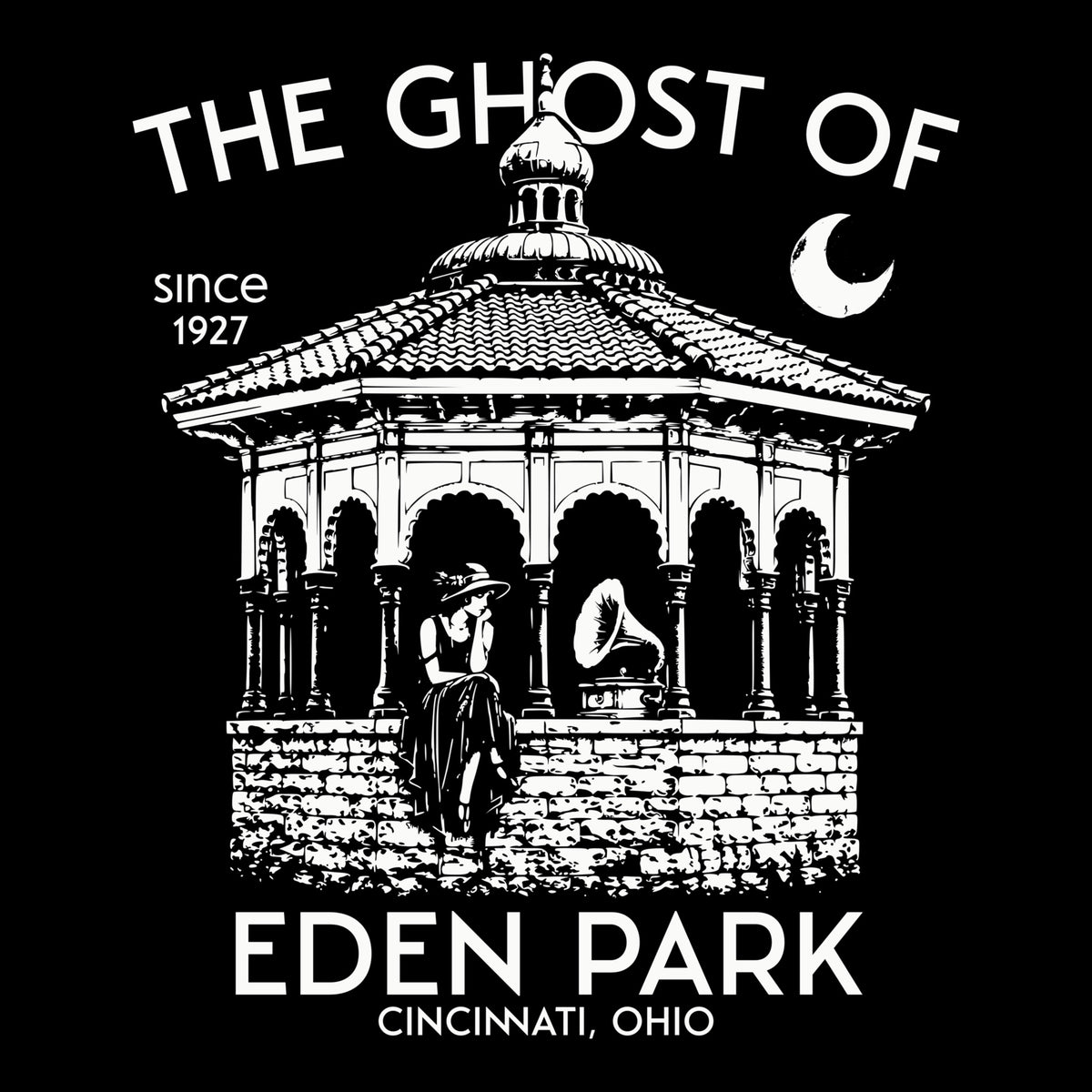 Eden Park Ghost Tee Black Design