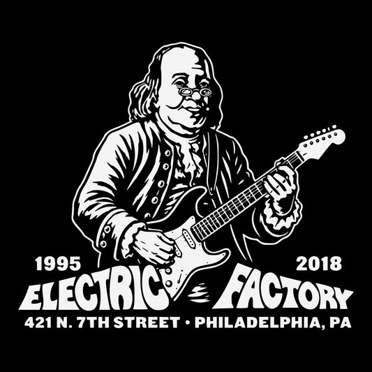 Electric Factory Tee Black Design