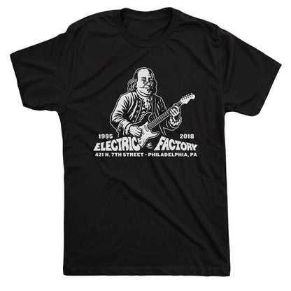 Electric Factory Tee Black Mockup