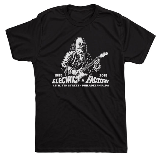 Electric Factory Tee Black Mockup