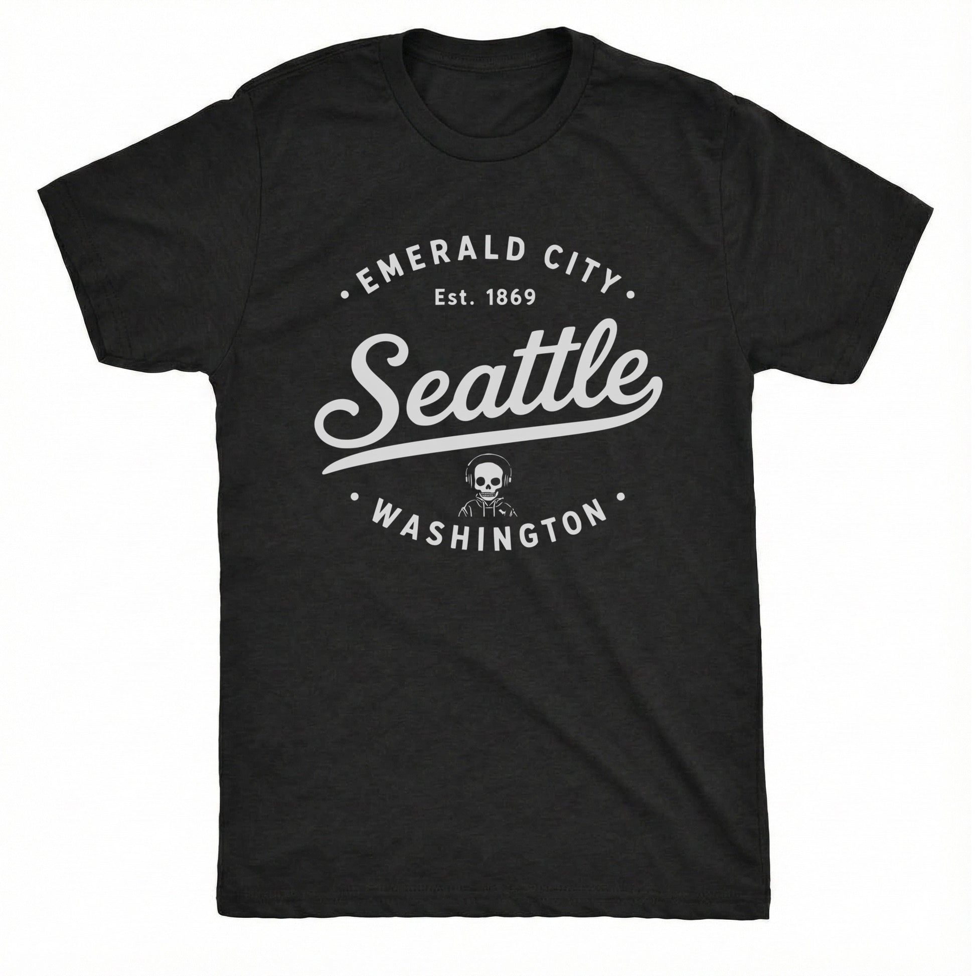 Emerald City Tee Black Mockup