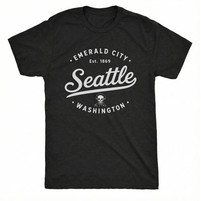 Emerald City Tee Black Mockup