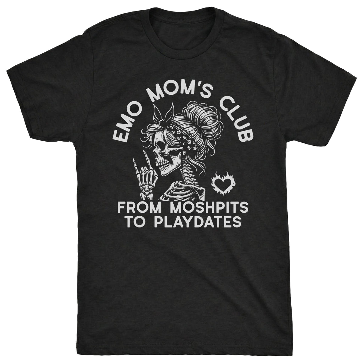 Emo Mom Tee Black Mockup