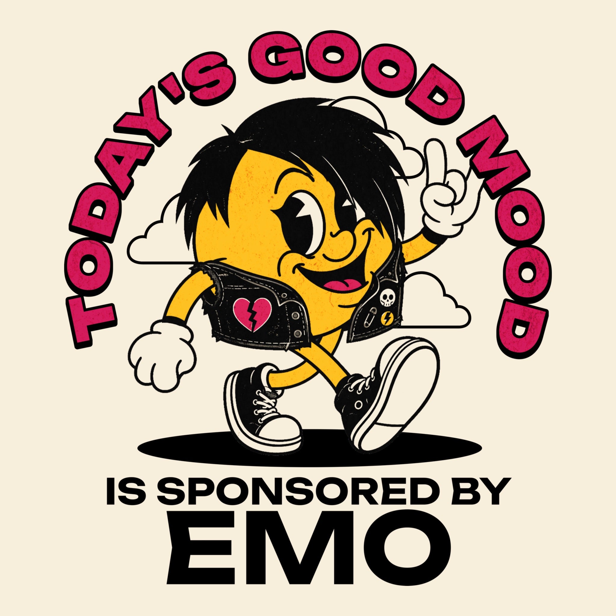 Emo Mood Tee Natural Design
