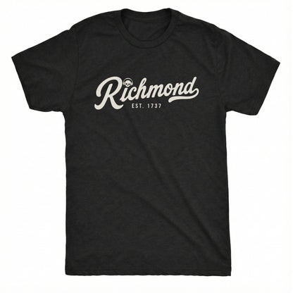 Est. 1737 Tee Black Mockup