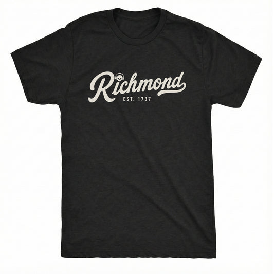 Est. 1737 Tee Black Mockup