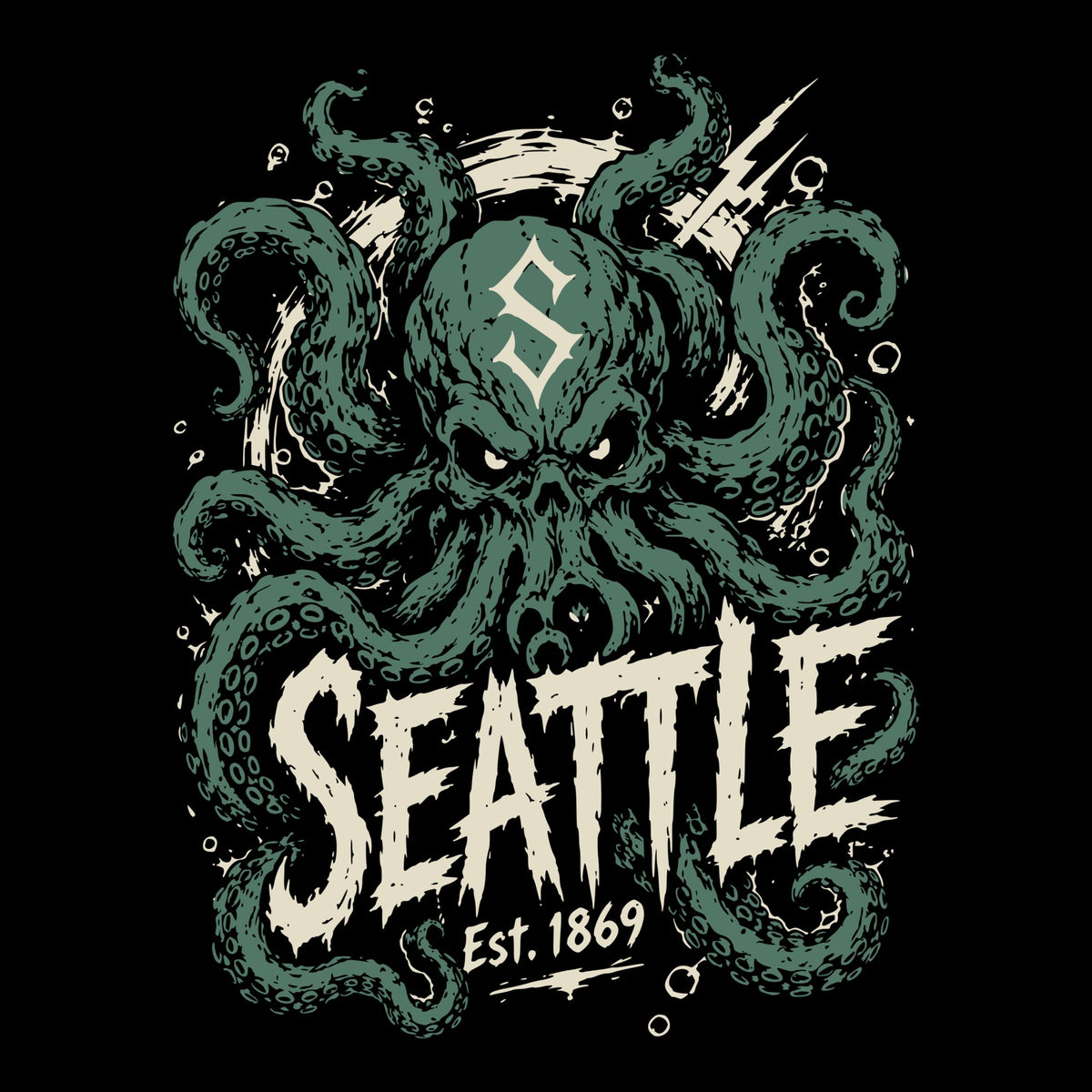 Est. 1869 Tee Black Design