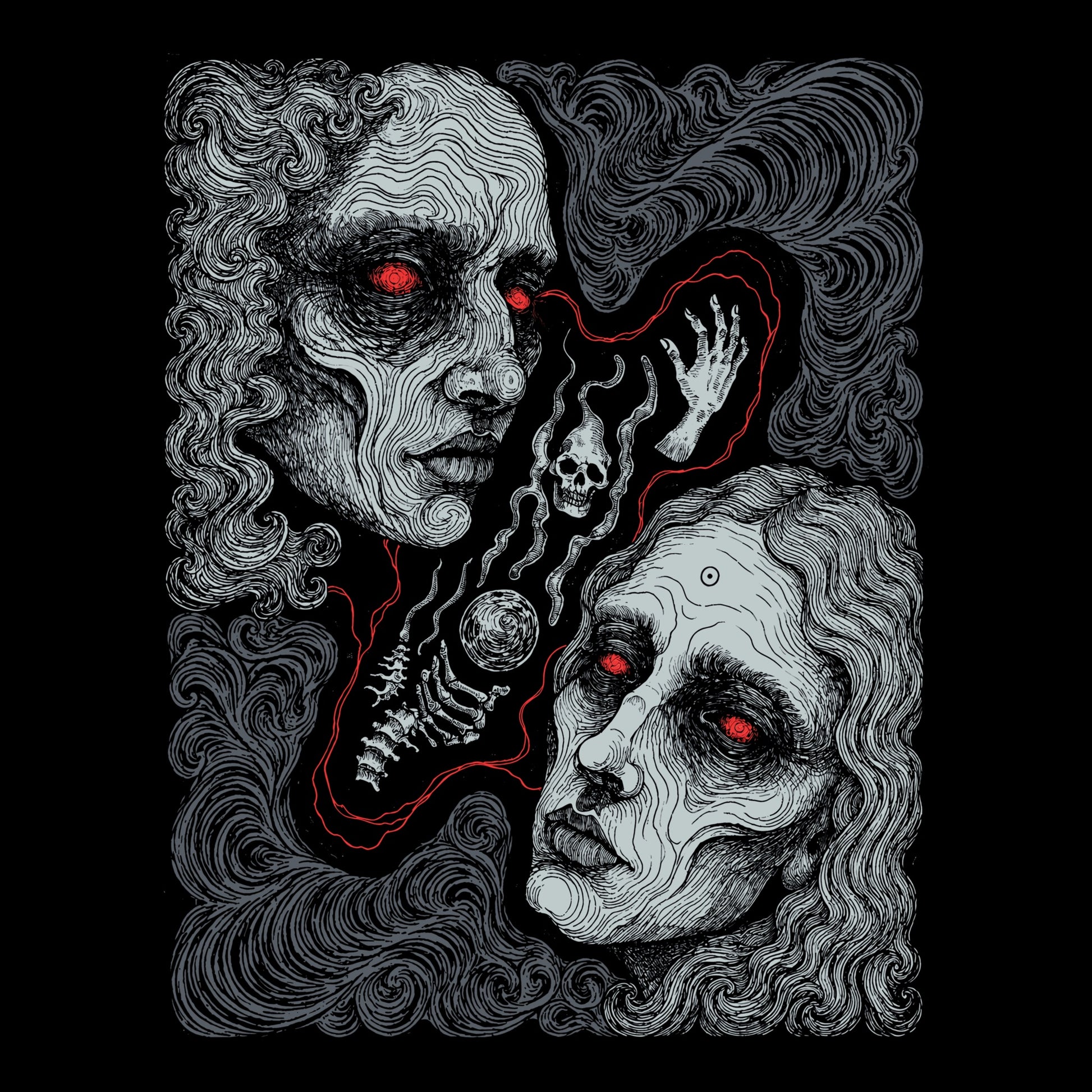 Eternal Faces Tee Black Design