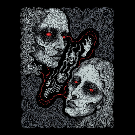 Eternal Faces Tee Black Design