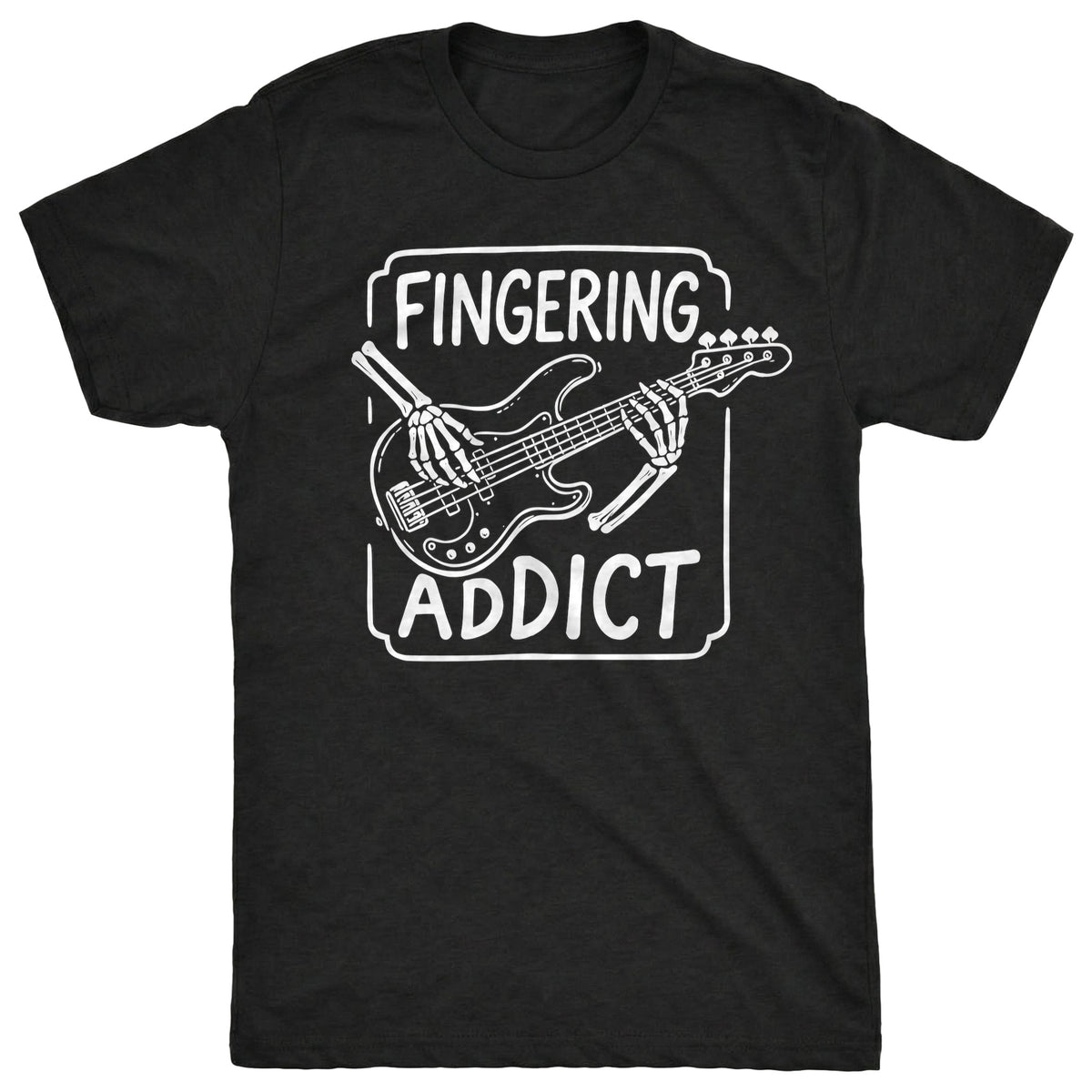 Finger Addict Tee Black Mockup