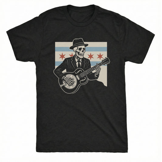 Flag Bluesman Tee | Comfort Colors® 1717 Black