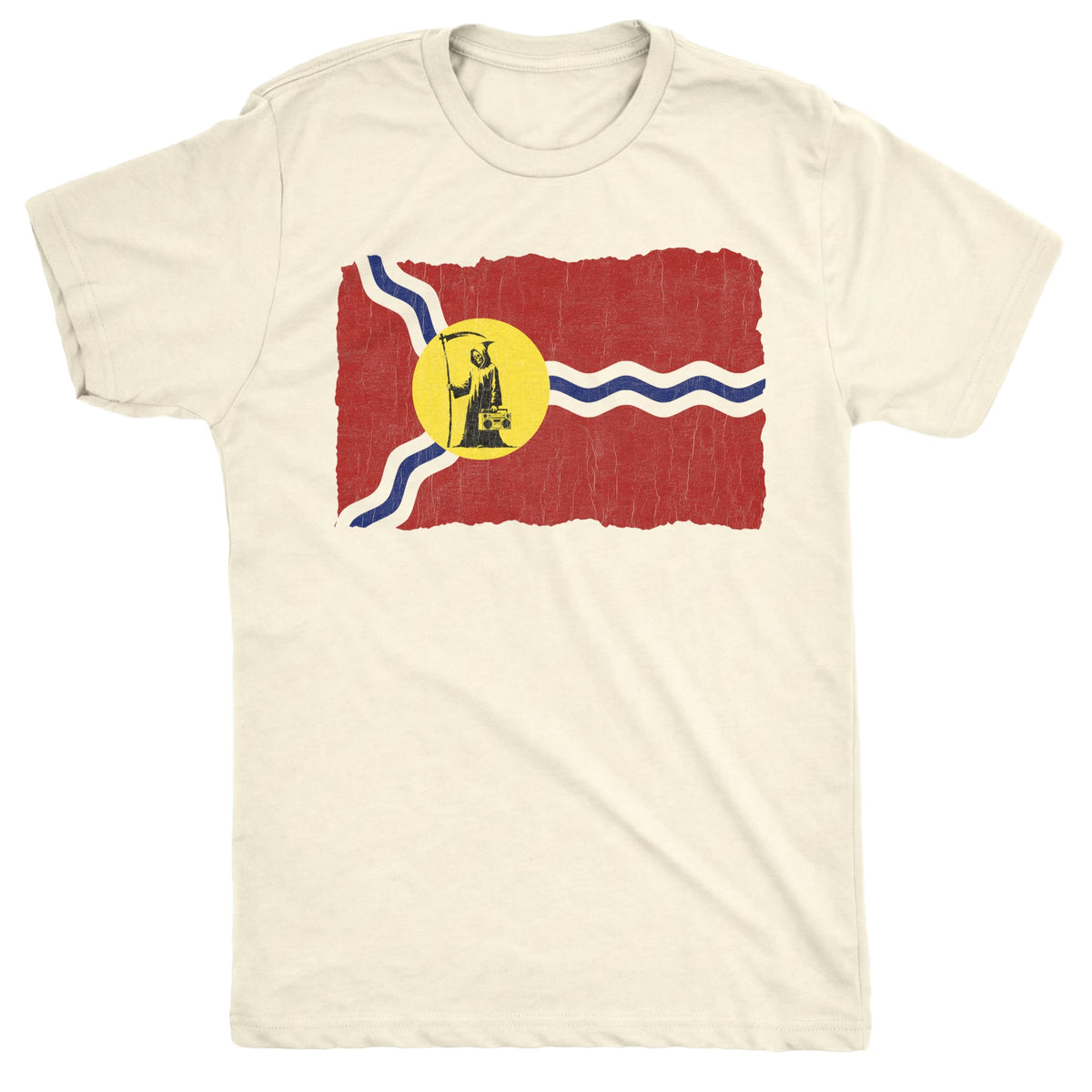 Flag Reaper Tee Natural Mockup