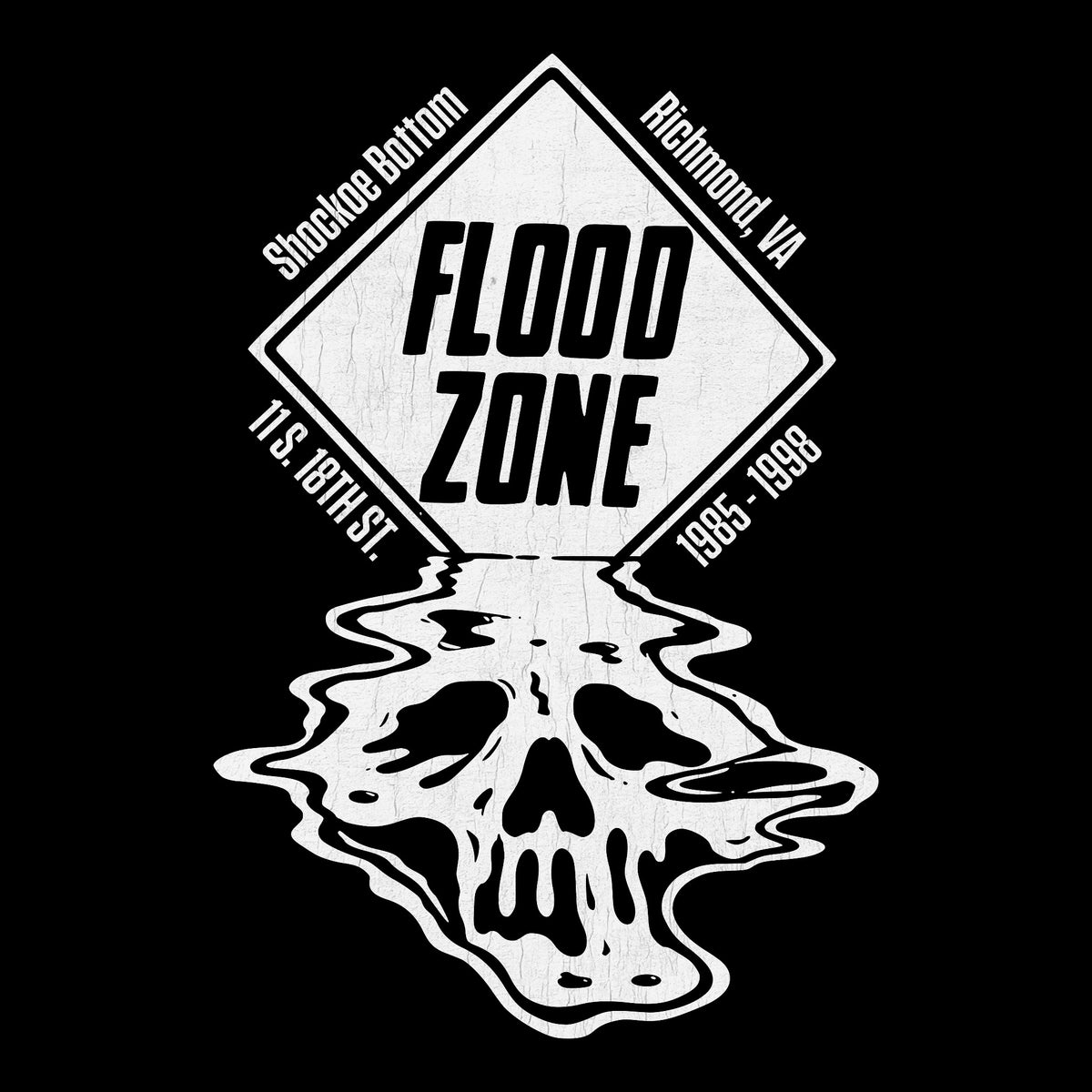 Flood Zone Tee Black Design