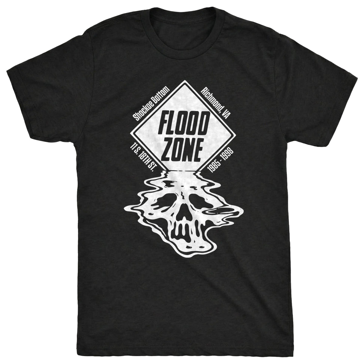 Flood Zone Tee Black Mockup
