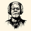 Frankenstein Tee Natural Design