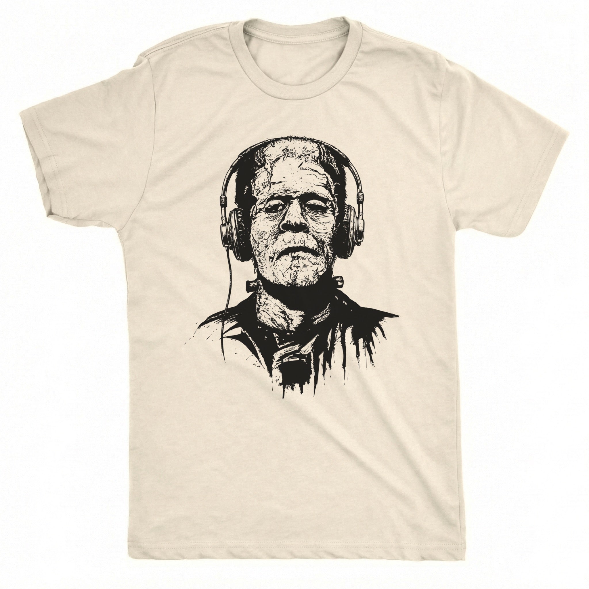 Frankenstein Tee Natural Mockup