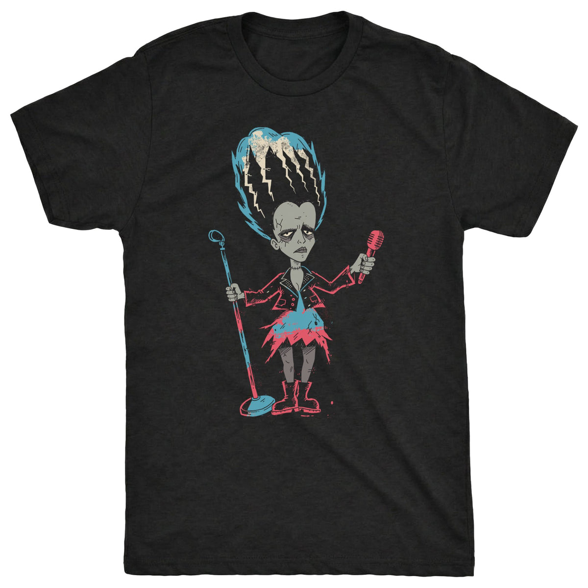 Frankie's Bride Tee Black Mockup