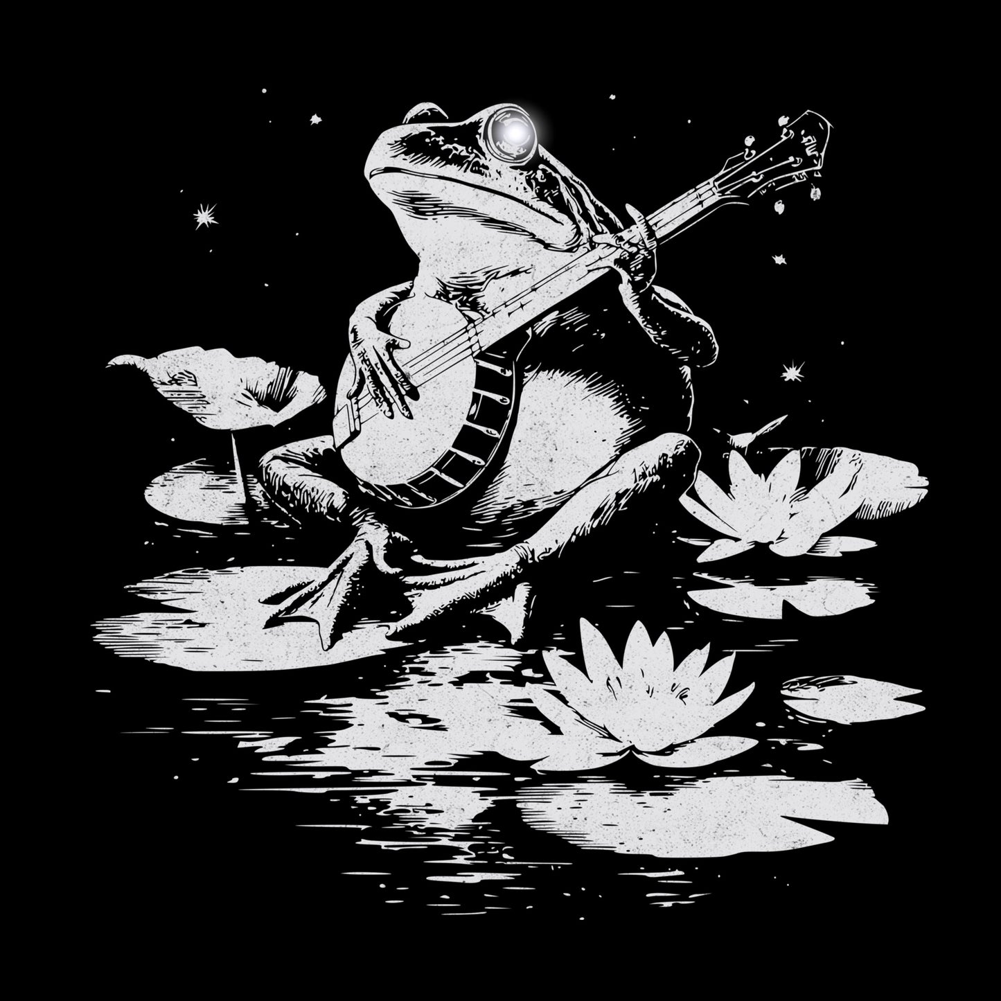 Frog Jam Tee Design Black