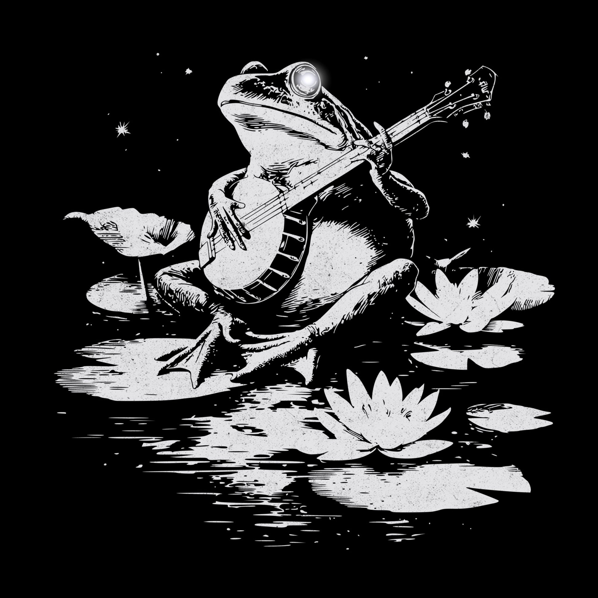 Frog Jam Tee Design Black